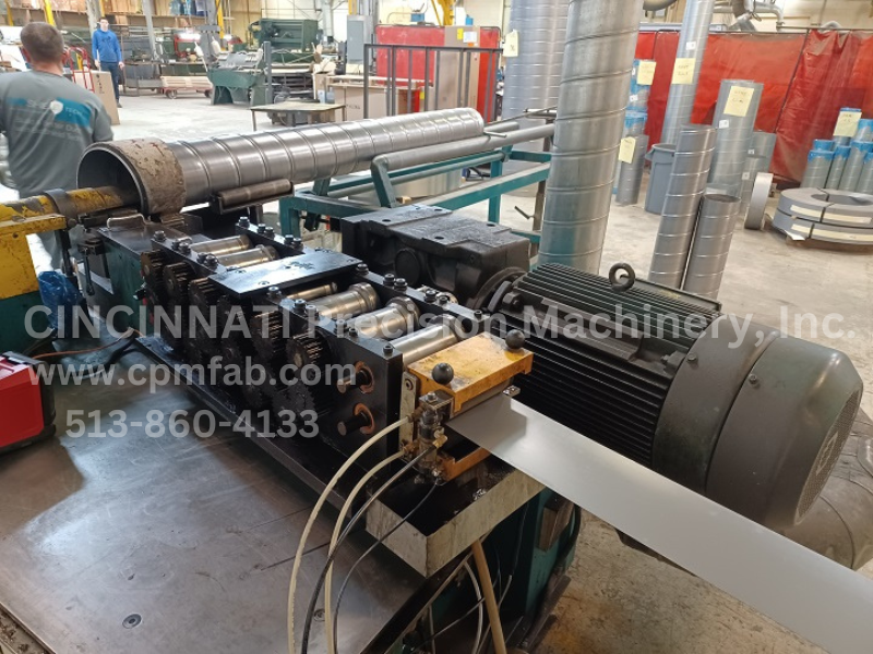 Used Spiral Tubeformer Pipe Machine HVAC Duct Fabrication Round Duct